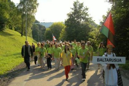 Делегация Республиканского общественного объединения Белорусская община литовцев на Всемирной олимпиаде литовцев в г.Вильнюсе